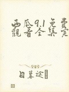 西瓜9.1免费观看全集完整版