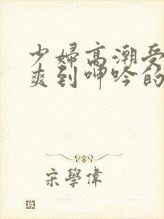 少妇高潮受不了爽到呻吟的