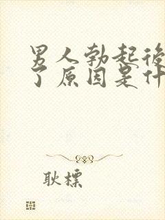 男人勃起后又软了原因是什么