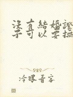 没有结婚证有孩子可以要抚养费吗封面