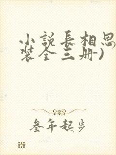 小说长相思(套装全三册)封面