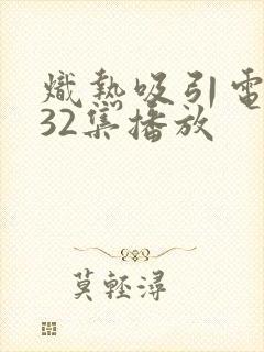 炽热吸引电视剧32集播放