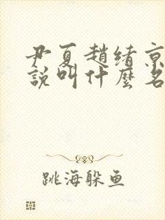 尹夏赵绪京的小说叫什么名字