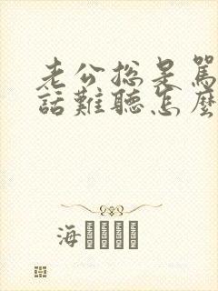 老公总是骂人说话难听怎么办