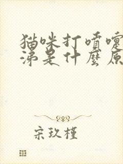 猫咪打喷嚏流鼻涕是什么原因