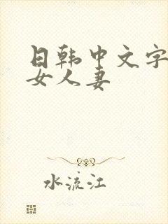 日韩中文字幕熟女人妻