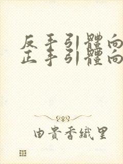 反手引体向上和正手引体向上哪个难