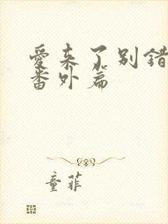 爱来了别错过2番外篇