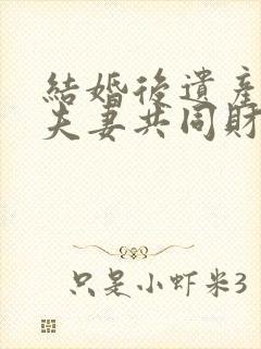 结婚后遗产属于夫妻共同财产吗封面