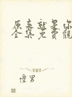 原来就是你在线全集免费观看电视剧