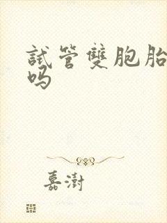 试管双胞胎靠谱吗