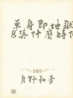 单身即地狱5第8集什么时候更新