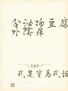 分泌物豆腐渣状外阴痒