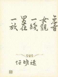 一男一女免费播放在线观看电视剧封面