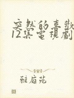 突然的喜欢 第12集电视剧免费观看