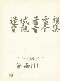 造城者电视剧免费观看全集完整版封面