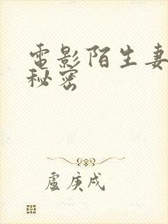 电影陌生妻子的秘密