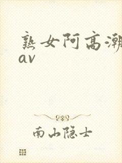 熟女阿高潮白浆av