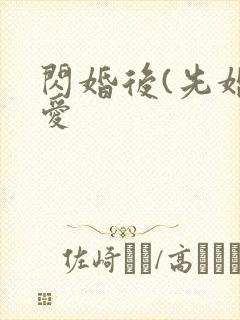 闪婚后(先婚后爱