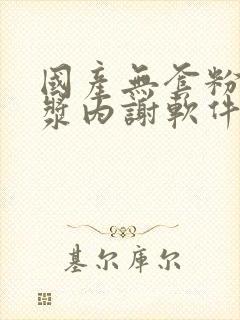 国产无套粉嫩白浆内谢软件