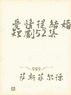 爱情从结婚开始短剧52集