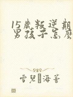 15岁叛逆期的男孩子怎么去引导