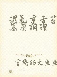 湿气重舌苔白厚怎么调理