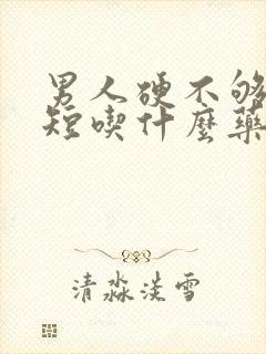 男人硬不够时间短吃什么药