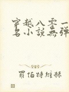 穿越八零一身恶名小说无弹窗