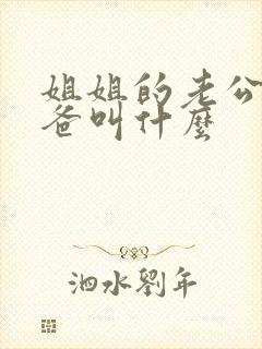 姐姐的老公的爸爸叫什么