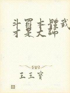 斗罗本体武魂我才是大师