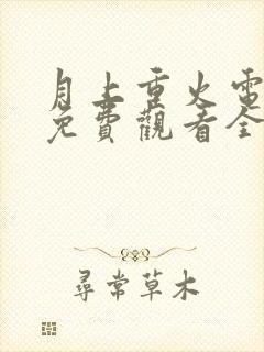 月上重火电视剧免费观看全集完整版