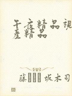 午夜精品视频国产精品