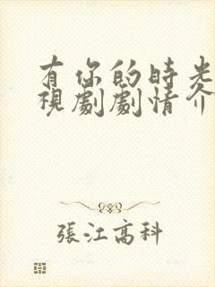 有你的时光里电视剧剧情介绍