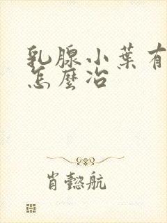 乳腺小叶有增生怎么冶