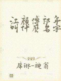 江颜傅祁年小说叫什么名字啊封面