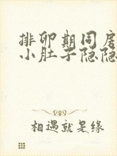 排卵期同房过后小肚子隐隐的疼