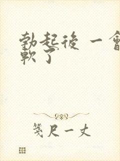 勃起后 一会就软了