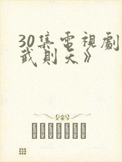 30集电视剧《武则天》