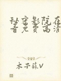 秘密影院在线观看免费高清电视剧