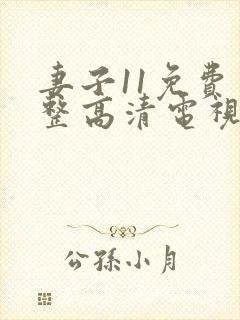 妻子11免费完整高清电视剧在线看