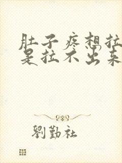 肚子疼想拉屎但是拉不出来怎么回事