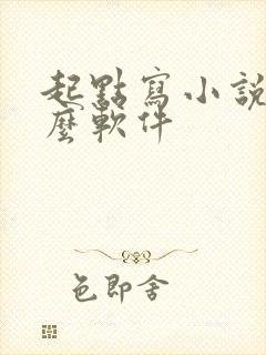 起点写小说用什么软件封面