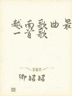 越南歌曲最火的一首歌