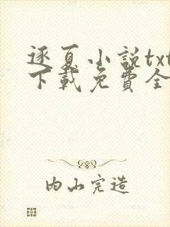 逐夏小说txt下载免费全文