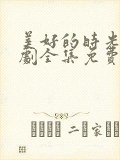 美好的时光电视剧全集免费观看