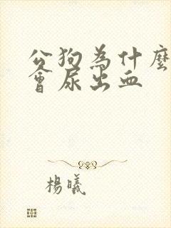 公狗为什么尿尿会尿出血