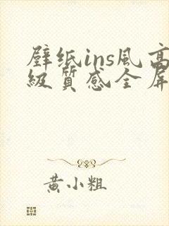 壁纸ins风高级质感全屏高清封面