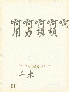 啊啊啊啊啊啊啊用力视频