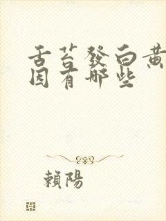 舌苔发白黄的原因有哪些